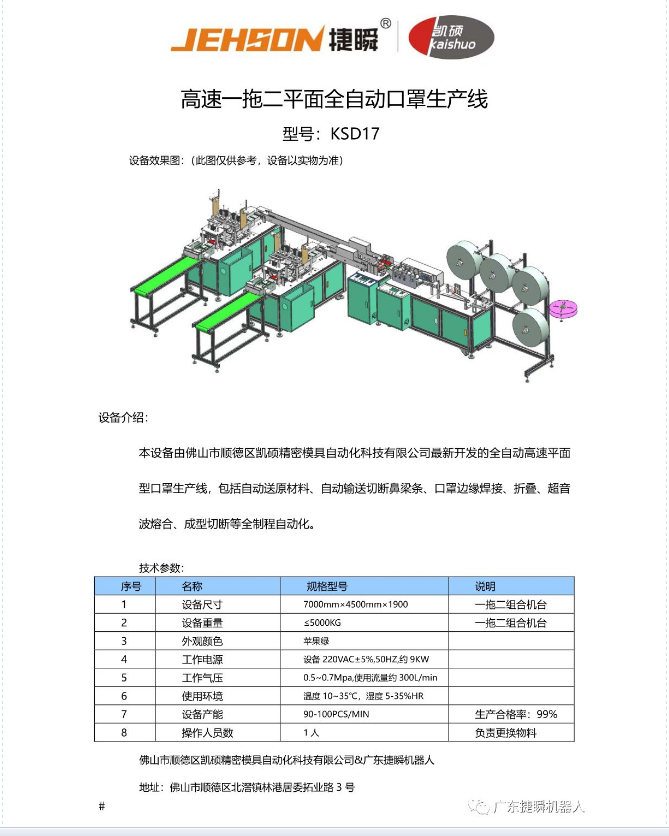 佛山日報(bào)為捷瞬打call！生產(chǎn)口罩機(jī)，不抬高價(jià)，力保15天出貨口罩生產(chǎn)線